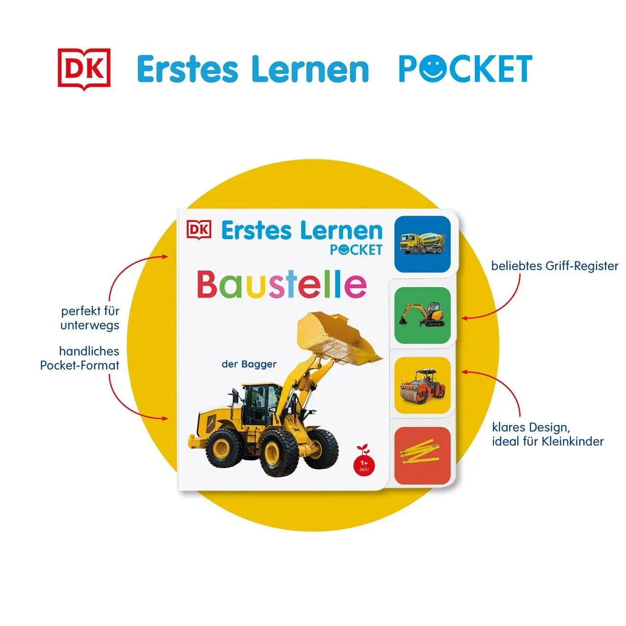 Bild: 9783831053230 | Erstes Lernen Pocket. Baustelle | DK Erstes Lernen | Buch | 10 S.