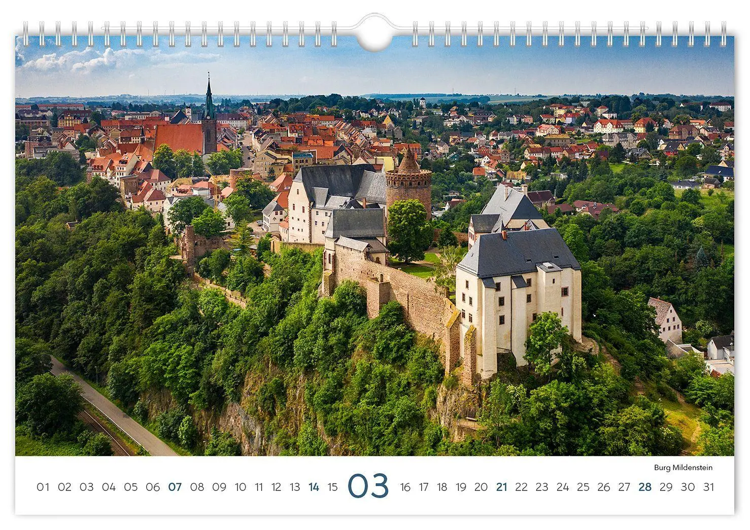 Bild: 9783912303230 | Kalender Sachsen 2027 | 30 x 20 cm weißes Kalendarium | Peter Schubert