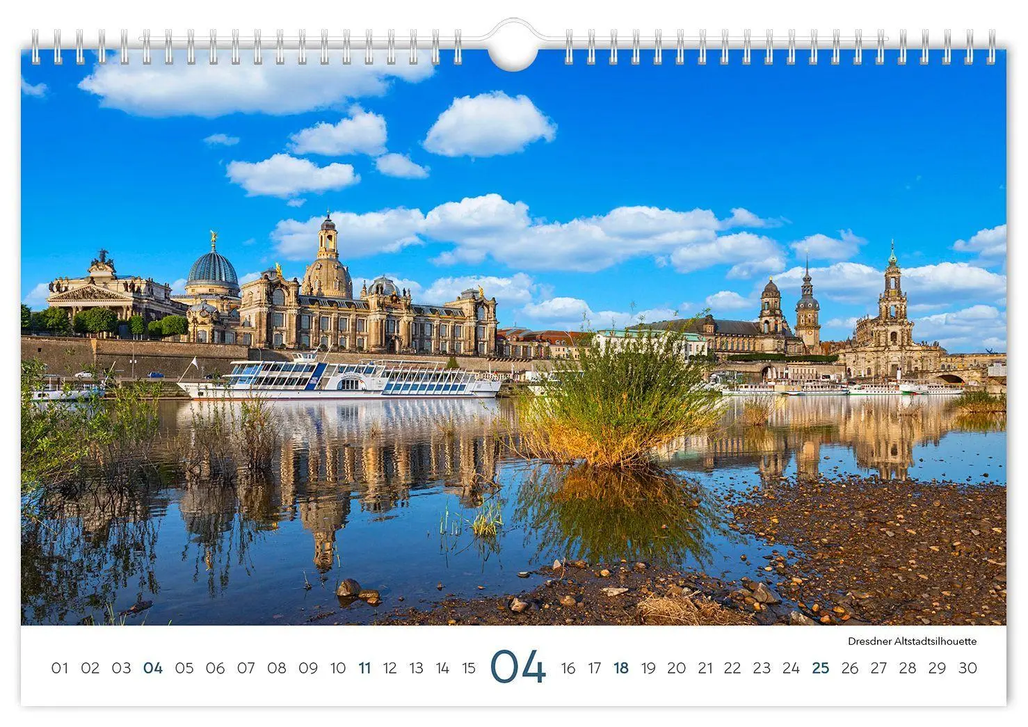 Bild: 9783912303230 | Kalender Sachsen 2027 | 30 x 20 cm weißes Kalendarium | Peter Schubert