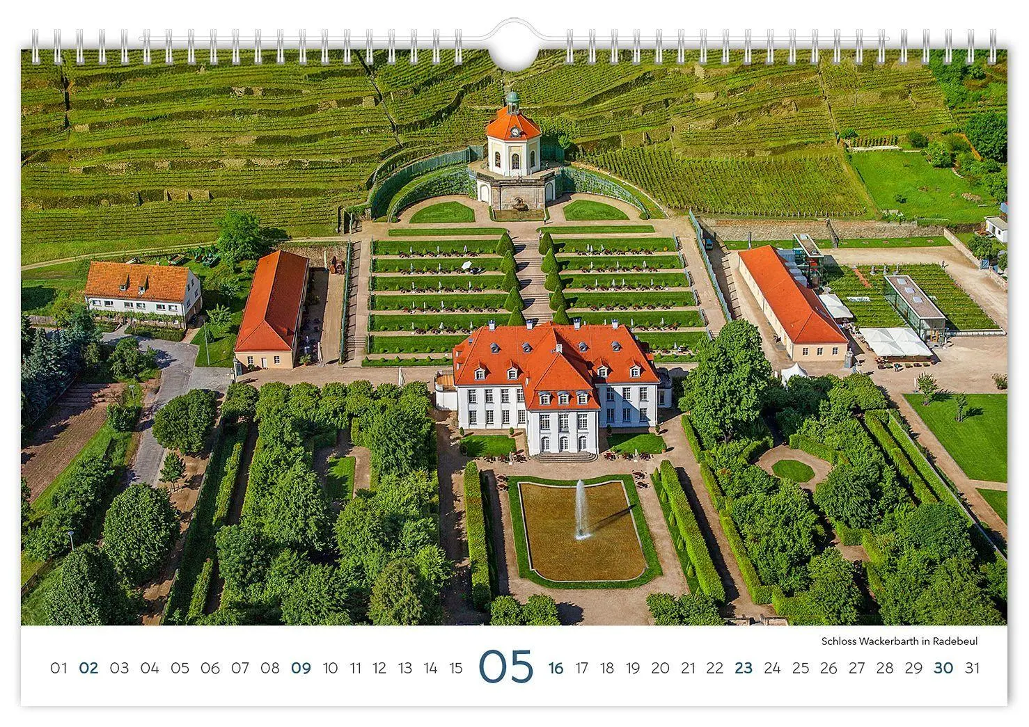 Bild: 9783912303230 | Kalender Sachsen 2027 | 30 x 20 cm weißes Kalendarium | Peter Schubert