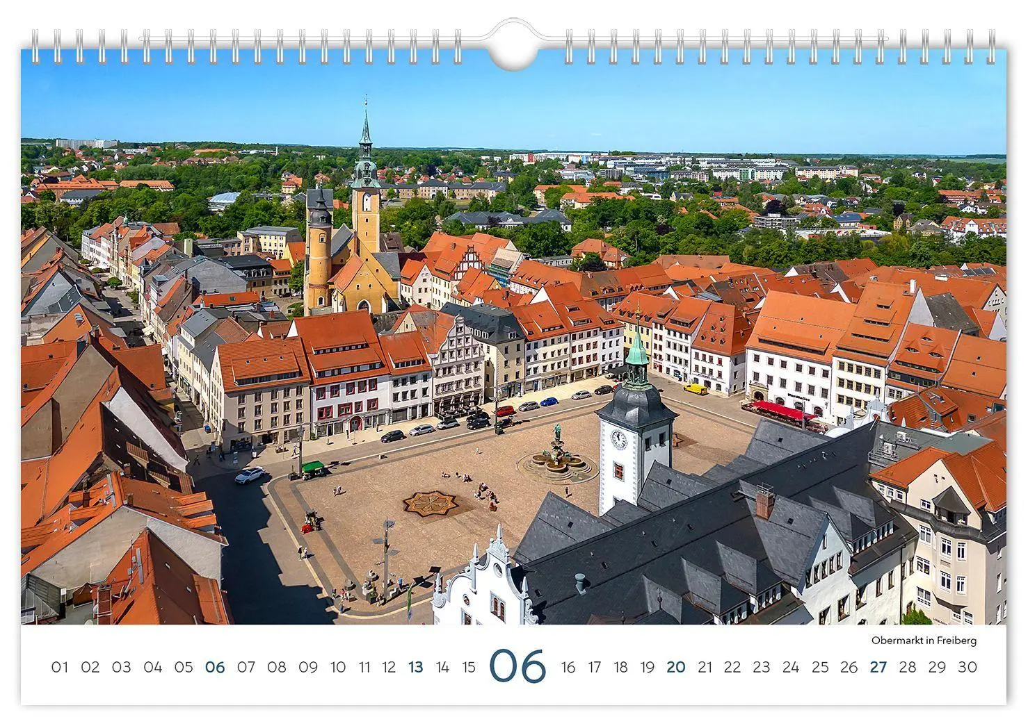 Bild: 9783912303230 | Kalender Sachsen 2027 | 30 x 20 cm weißes Kalendarium | Peter Schubert