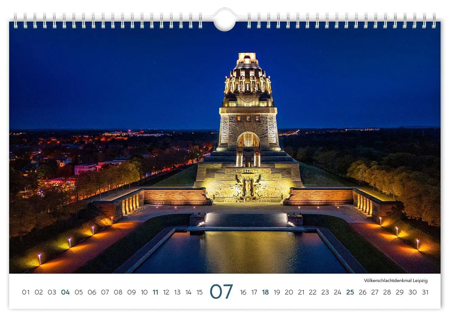 Bild: 9783912303230 | Kalender Sachsen 2027 | 30 x 20 cm weißes Kalendarium | Peter Schubert