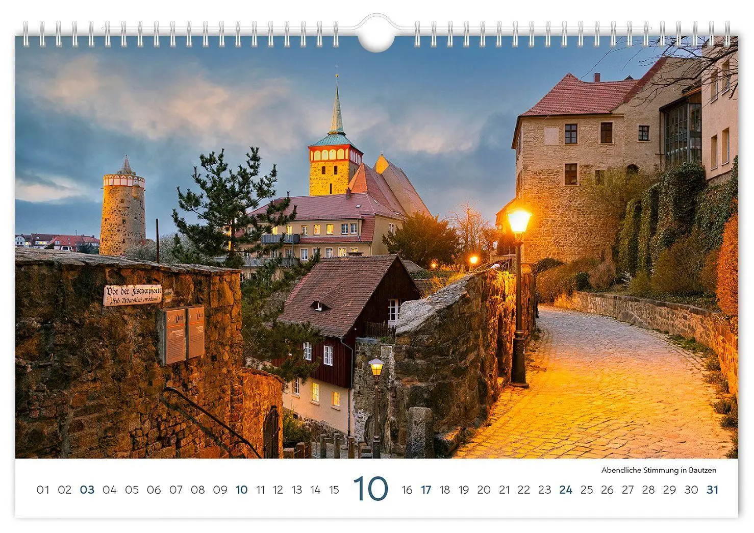 Bild: 9783912303230 | Kalender Sachsen 2027 | 30 x 20 cm weißes Kalendarium | Peter Schubert