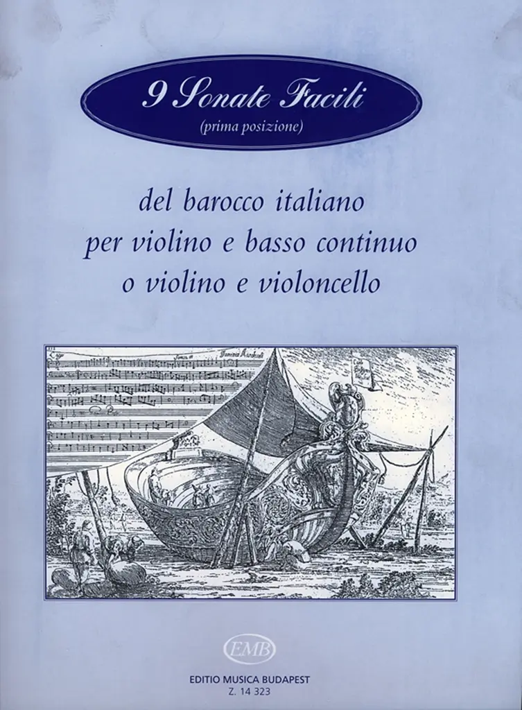 Cover: 9790080143230 | 9 Sonate facili (prima posizione) del barocco ital | Arpad Pejtsik