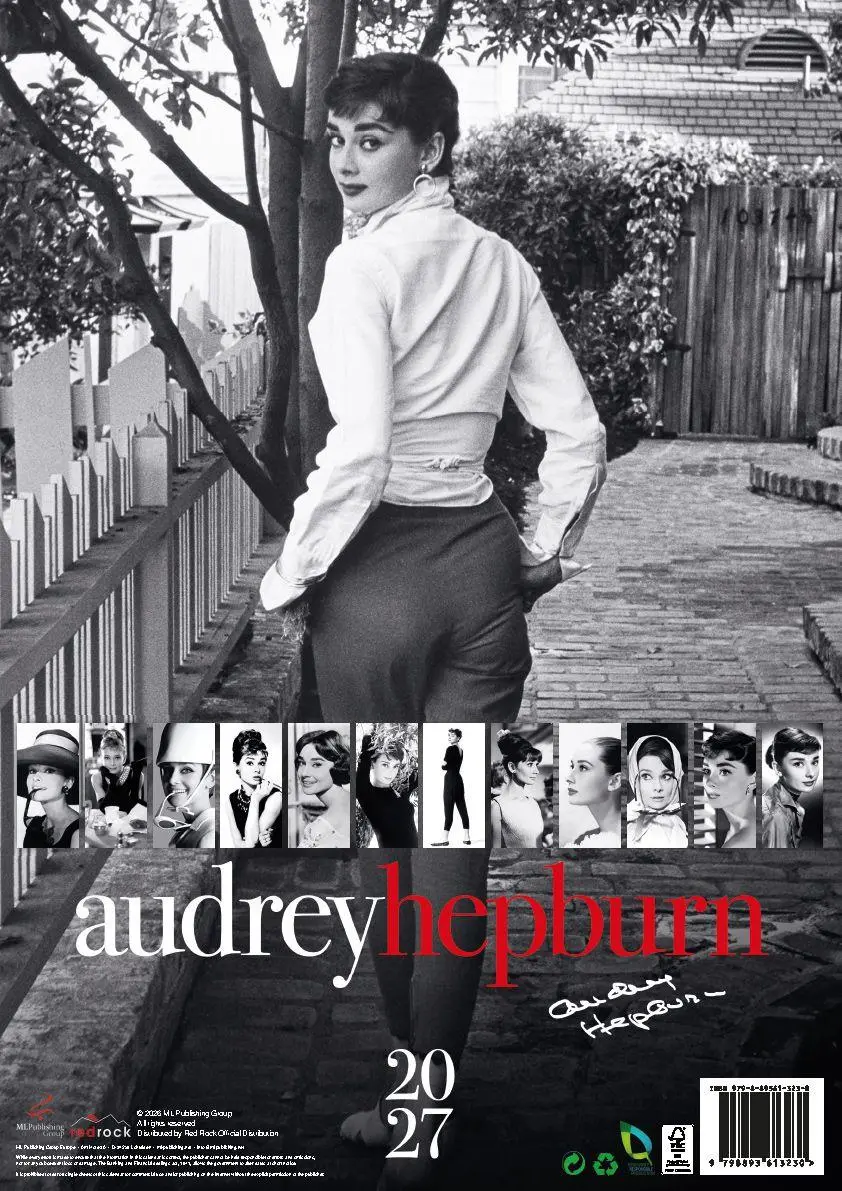 Bild: 9798893613230 | Audrey Hepburn Kalender 2027 - Glamour Film Stars | Audrey Hepburn