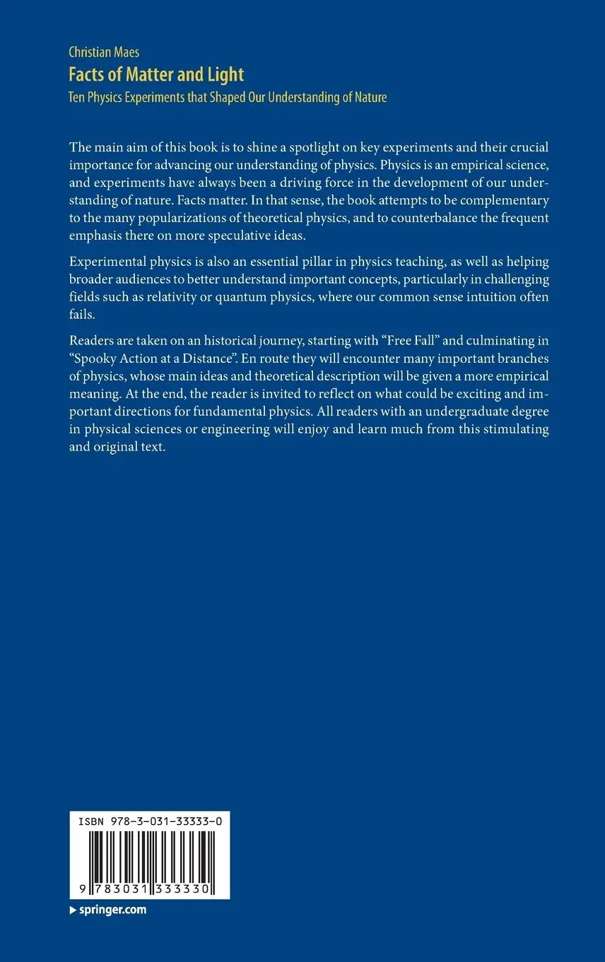 Rückseite: 9783031333330 | Facts of Matter and Light | Christian Maes | Buch | xiii | Englisch