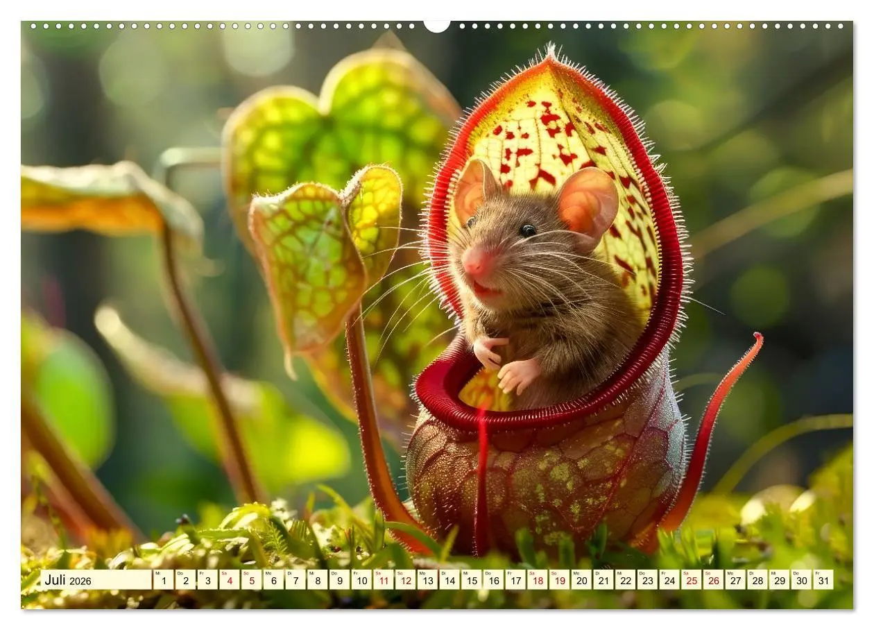 Bild: 9783457443330 | Mäuse - neugierig unterwegs (Wandkalender 2026 DIN A2 quer),...