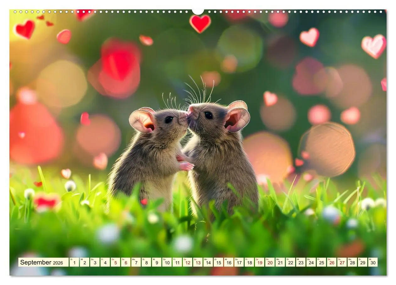 Bild: 9783457443330 | Mäuse - neugierig unterwegs (Wandkalender 2026 DIN A2 quer),...