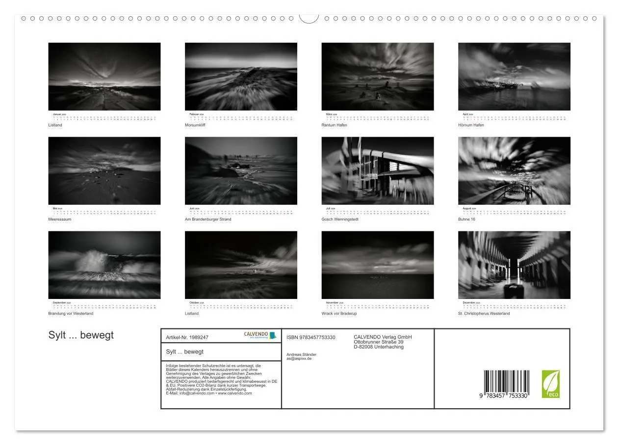 Bild: 9783457753330 | Sylt ... bewegt (hochwertiger Premium Wandkalender 2026 DIN A2...