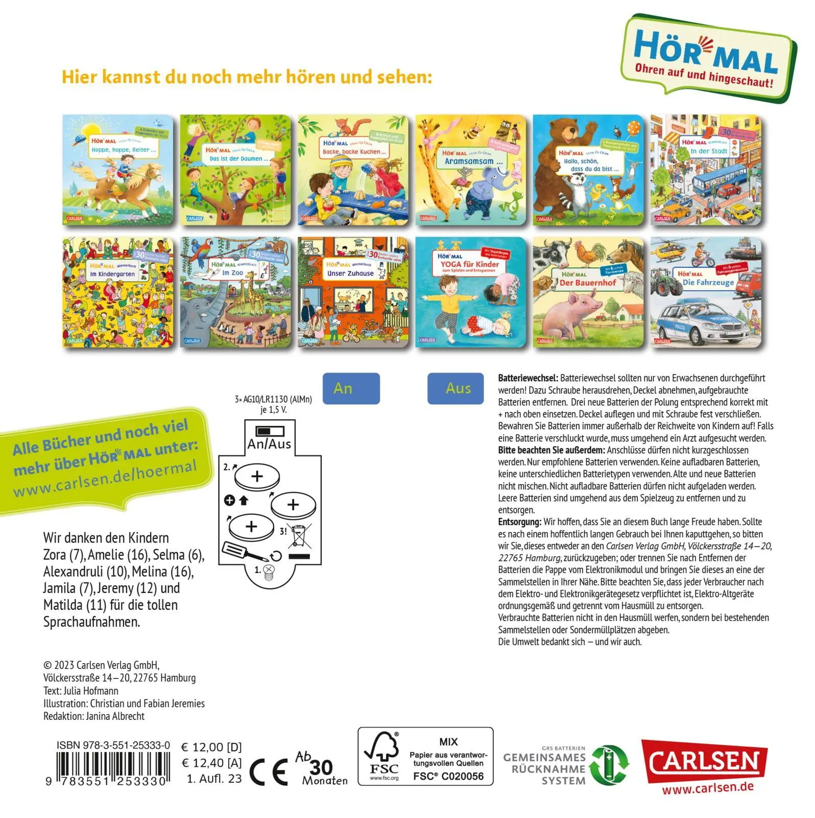 Rückseite: 9783551253330 | Hör mal (Soundbuch): Wimmelbuch: Has, Has, Osterhas | Jeremies | Buch