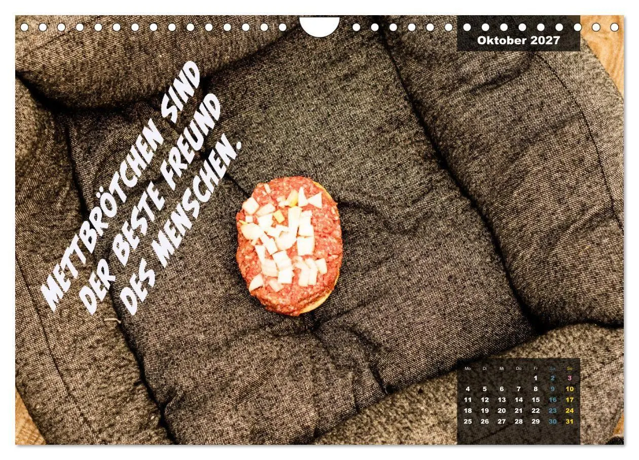 Bild: 9783569483330 | Mettkalender - Spread some more Mett (Wandkalender 2027 DIN A4...