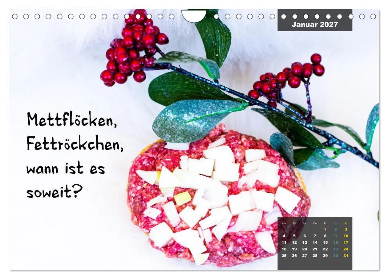 Bild: 9783569483330 | Mettkalender - Spread some more Mett (Wandkalender 2027 DIN A4...