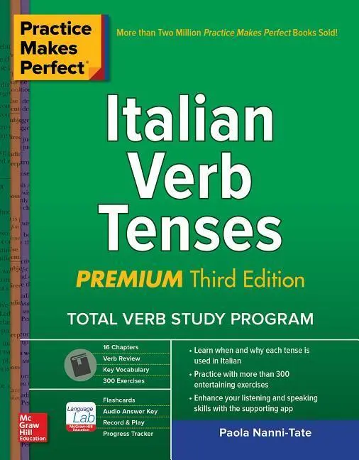 Cover: 9781260453430 | Practice Makes Perfect: Italian Verb Tenses, Premium Third Edition