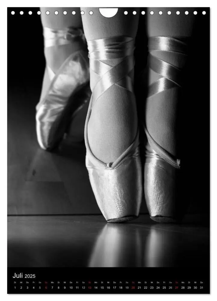 Bild: 9783457053430 | Ballett in Schwarzweiss (Wandkalender 2025 DIN A4 hoch), CALVENDO...