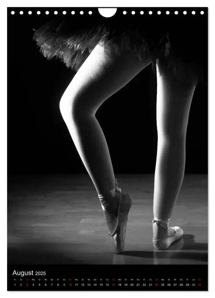 Bild: 9783457053430 | Ballett in Schwarzweiss (Wandkalender 2025 DIN A4 hoch), CALVENDO...
