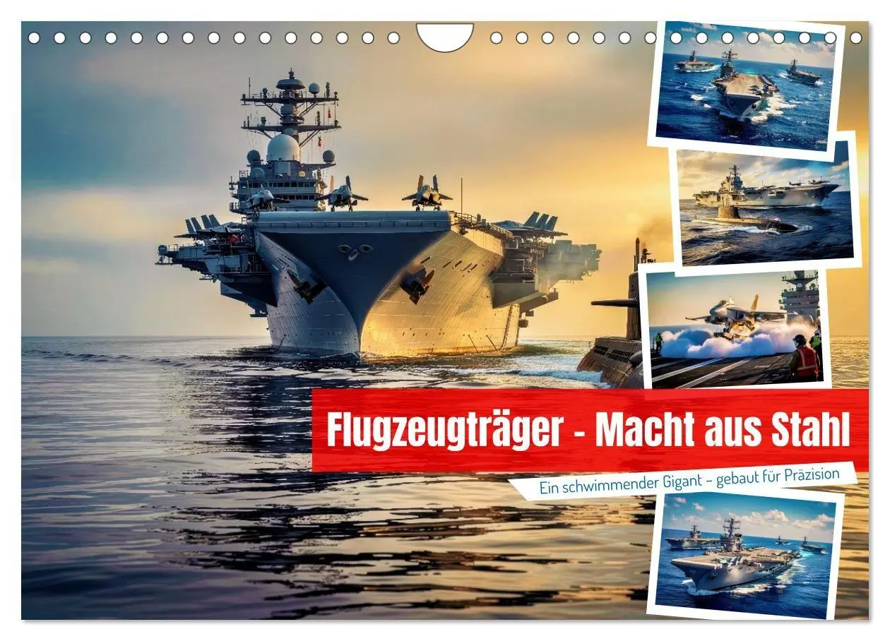 Cover: 9783516763430 | Flugzeugträger - Macht aus Stahl (Wandkalender 2027 DIN A4 quer),...
