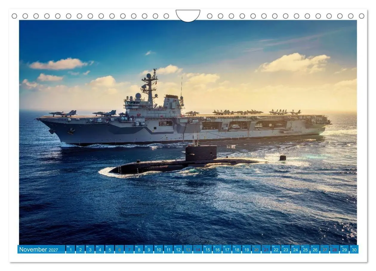 Bild: 9783516763430 | Flugzeugträger - Macht aus Stahl (Wandkalender 2027 DIN A4 quer),...