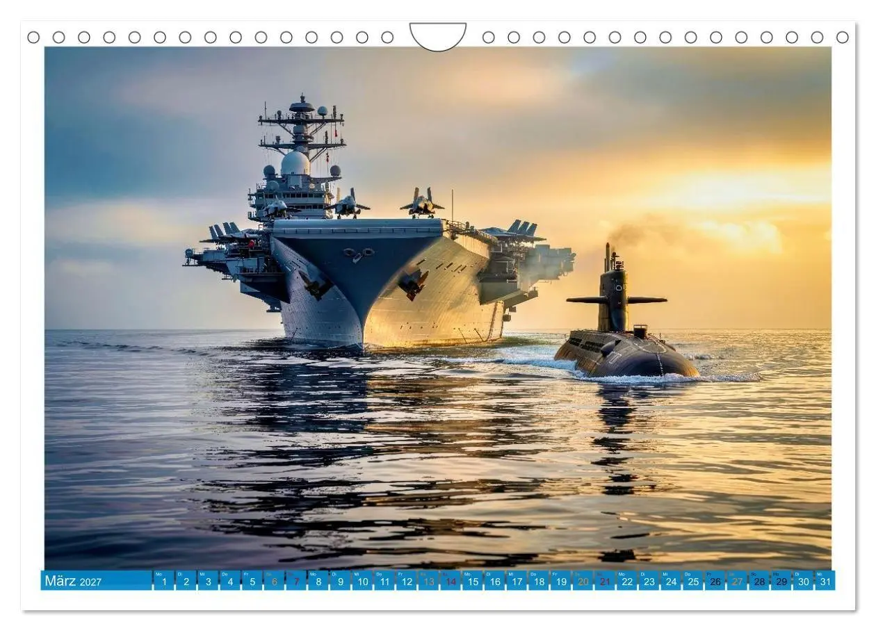 Bild: 9783516763430 | Flugzeugträger - Macht aus Stahl (Wandkalender 2027 DIN A4 quer),...