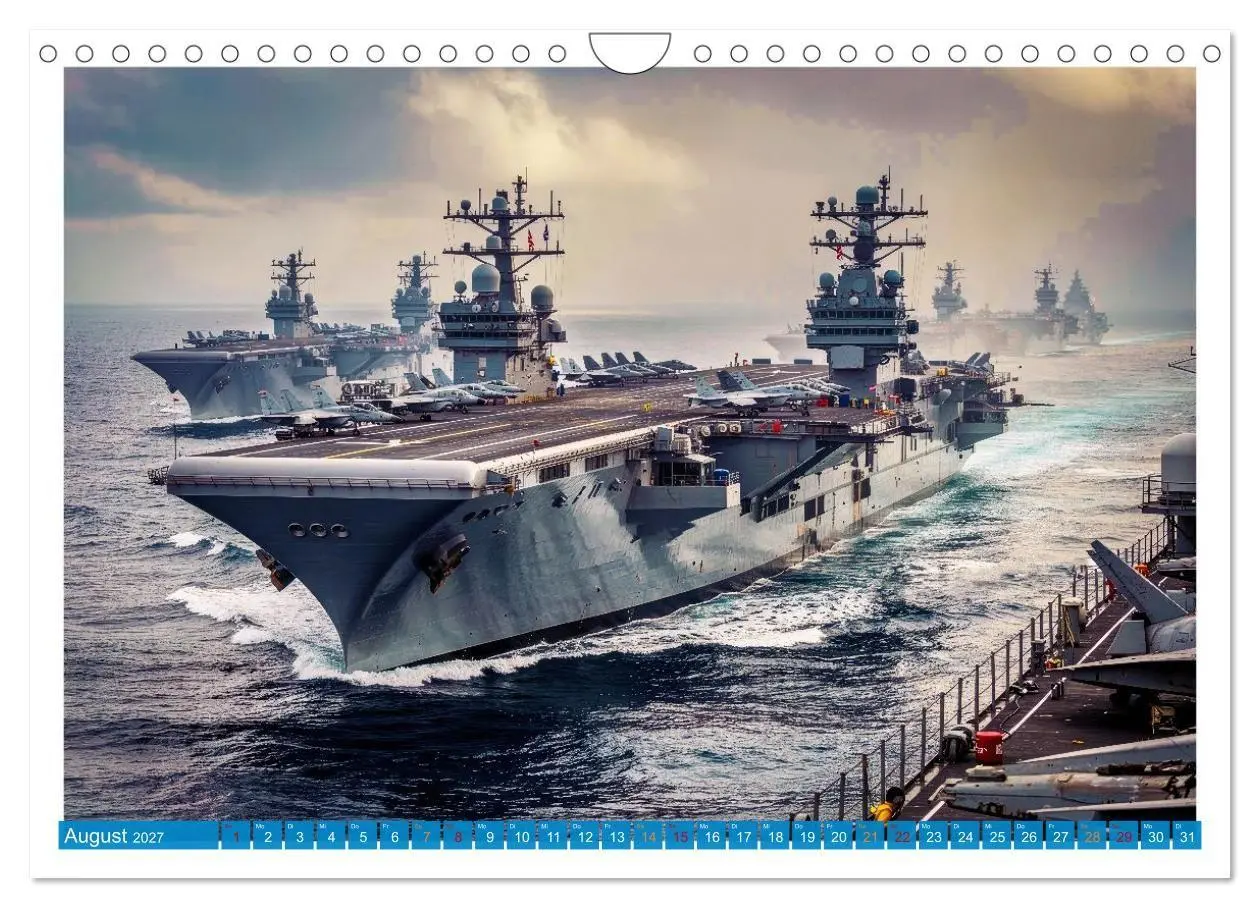 Bild: 9783516763430 | Flugzeugträger - Macht aus Stahl (Wandkalender 2027 DIN A4 quer),...