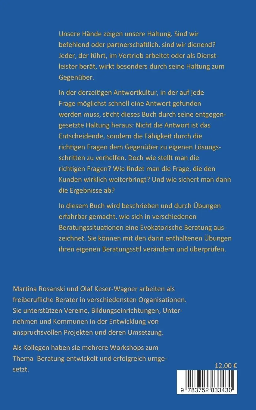 Rückseite: 9783752833430 | Vom Antworten geben zum Fragen stellen | Martina Rosanski (u. a.)