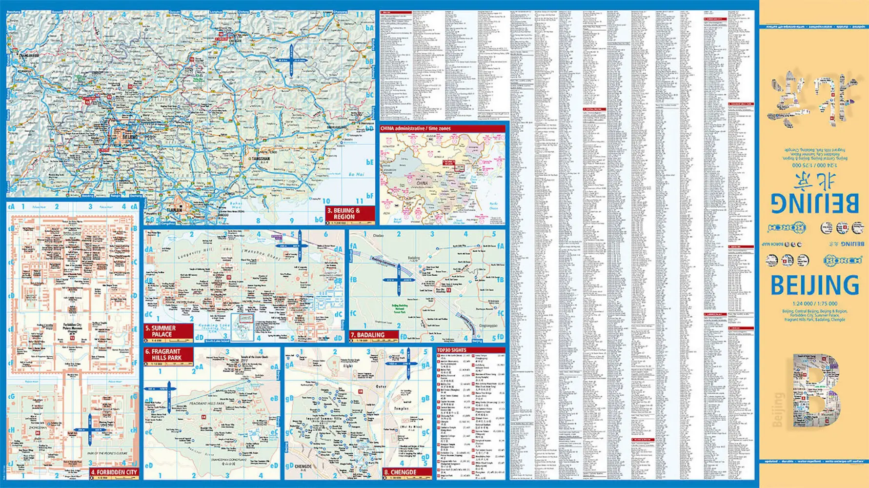 Bild: 9783866093430 | Borch Map Peking / Beijing | (Land-)Karte | Mehrfarbendruck. Gefalzt