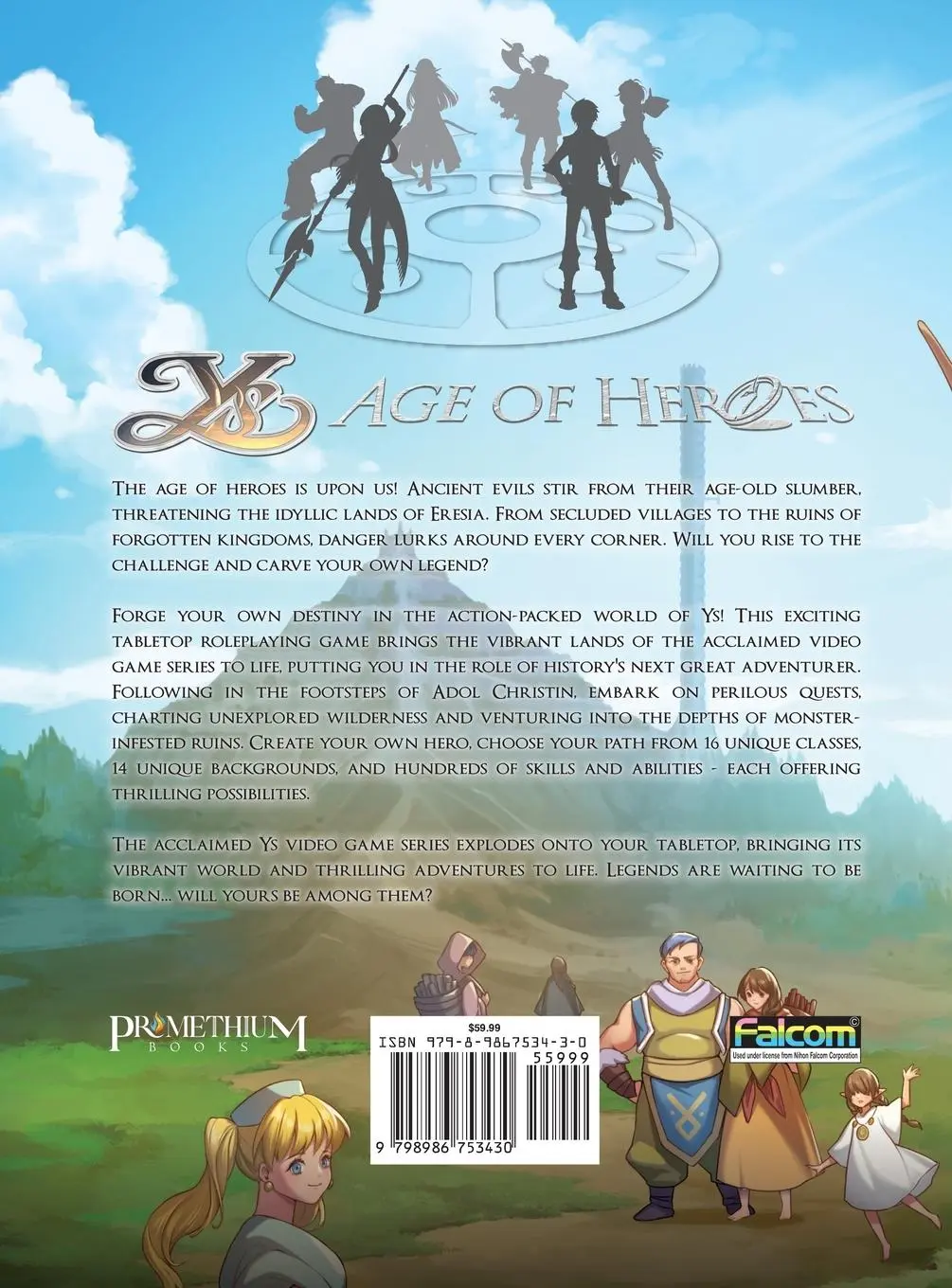 Rückseite: 9798986753430 | Ys Age of Heroes | Ashram Kain | Buch | Englisch | 2024