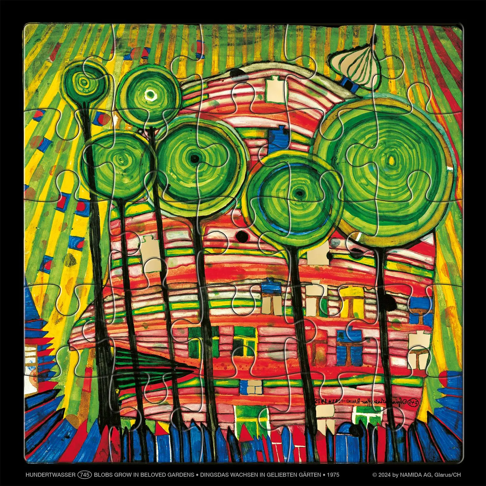 Cover: 4280000853530 | Hundertwasser Puzzle mit Grußkarte | Wörner Verlag GmbH | Spiel | 1 S.