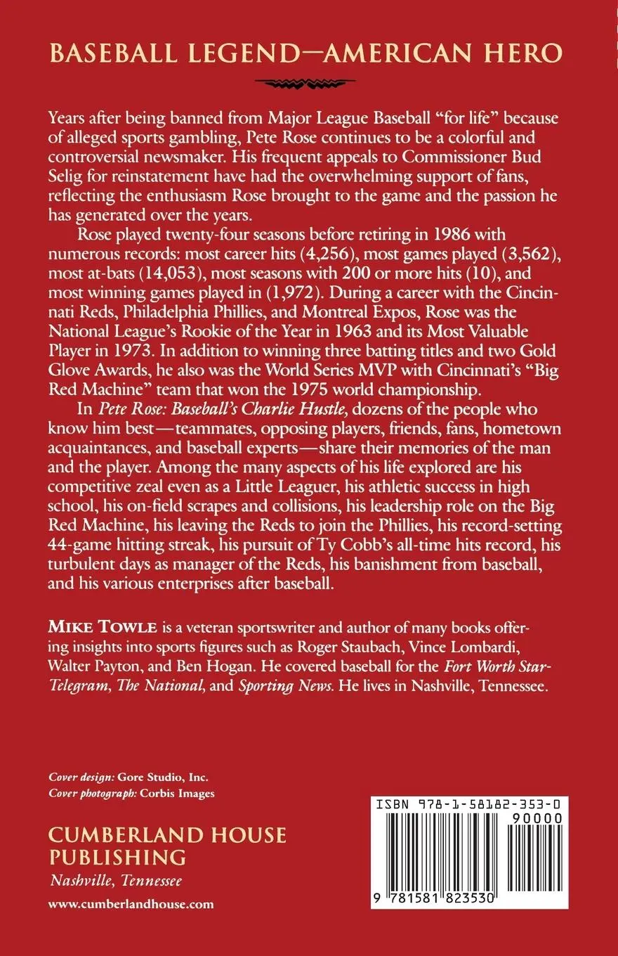 Rückseite: 9781581823530 | Pete Rose | Baseball's Charlie Hustle | Mike Towle | Taschenbuch