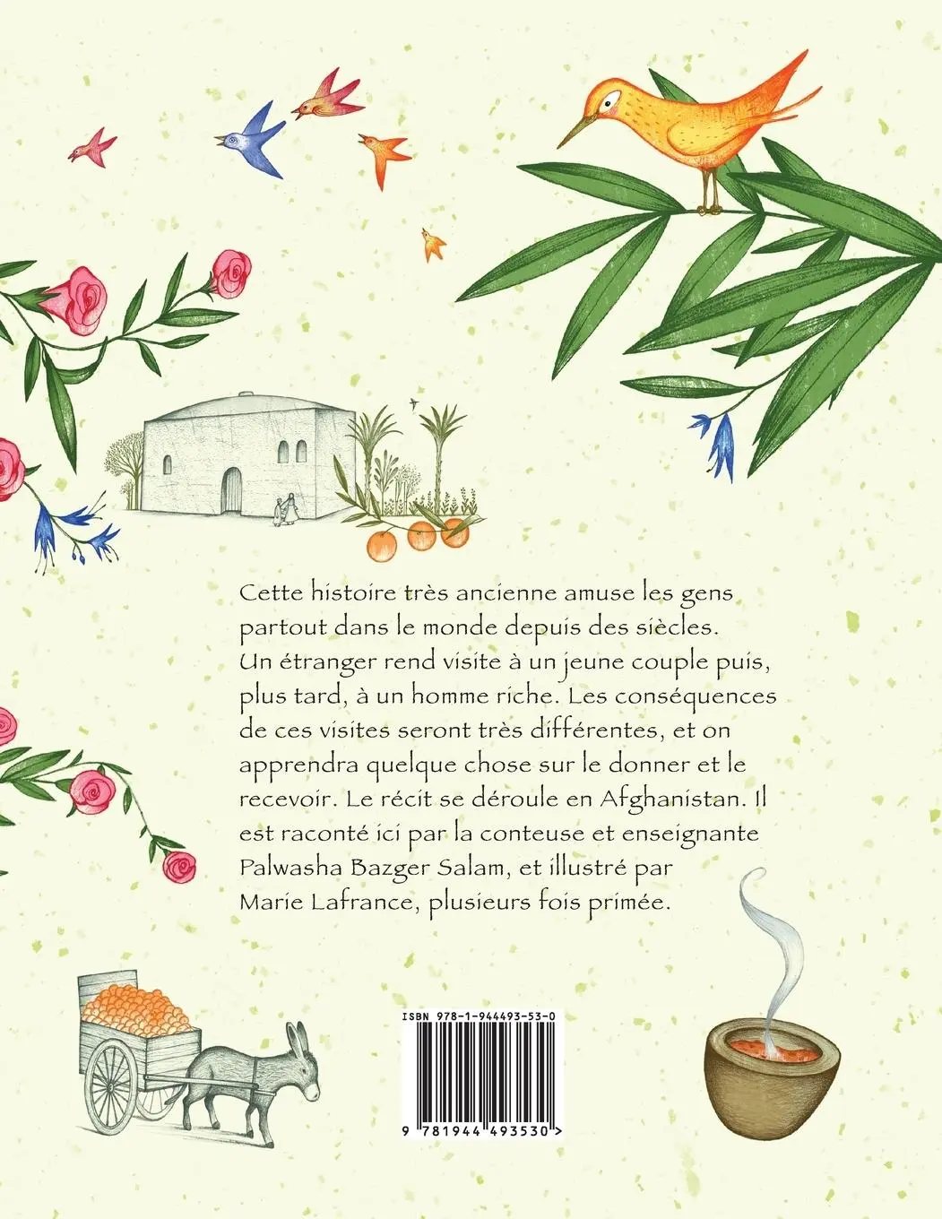 Rückseite: 9781944493530 | L'Adieu de l'étranger | Palwasha Bazger Salam | Taschenbuch | 2018