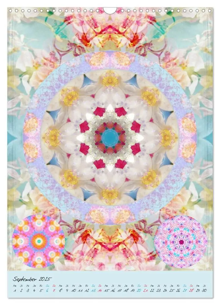 Bild: 9783457043530 | BLUMEN MANDALAS (Wandkalender 2025 DIN A3 hoch), CALVENDO...