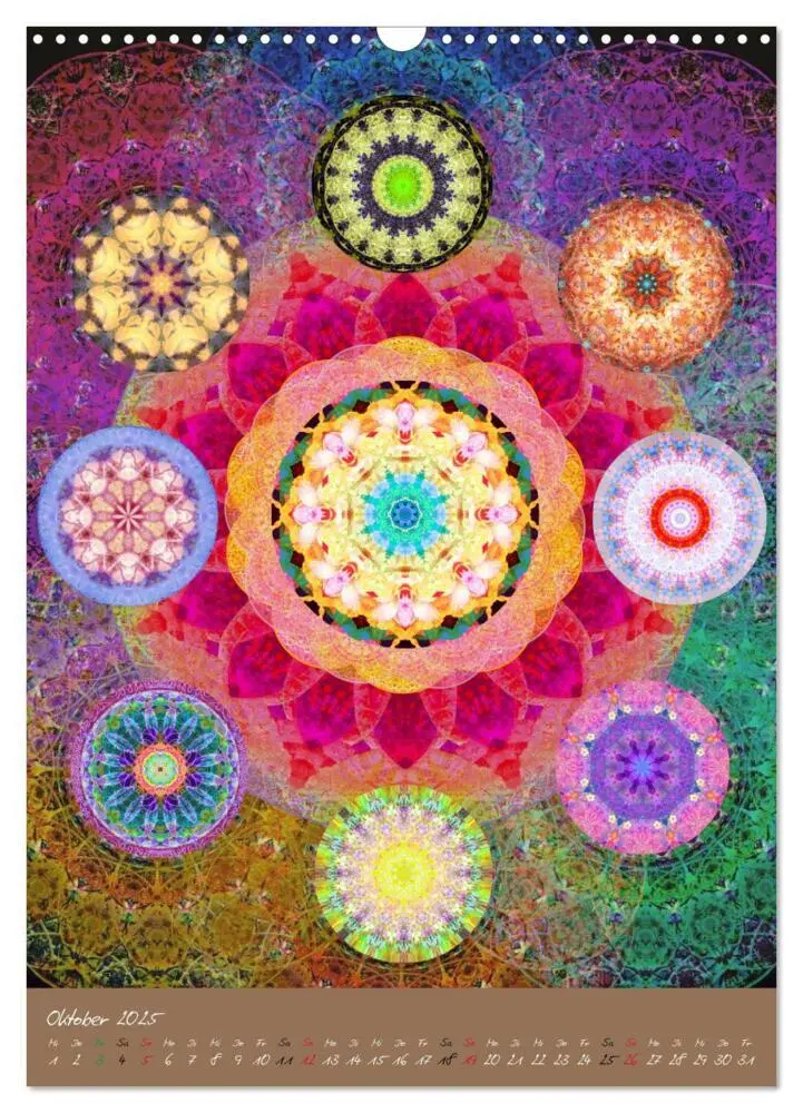 Bild: 9783457043530 | BLUMEN MANDALAS (Wandkalender 2025 DIN A3 hoch), CALVENDO...