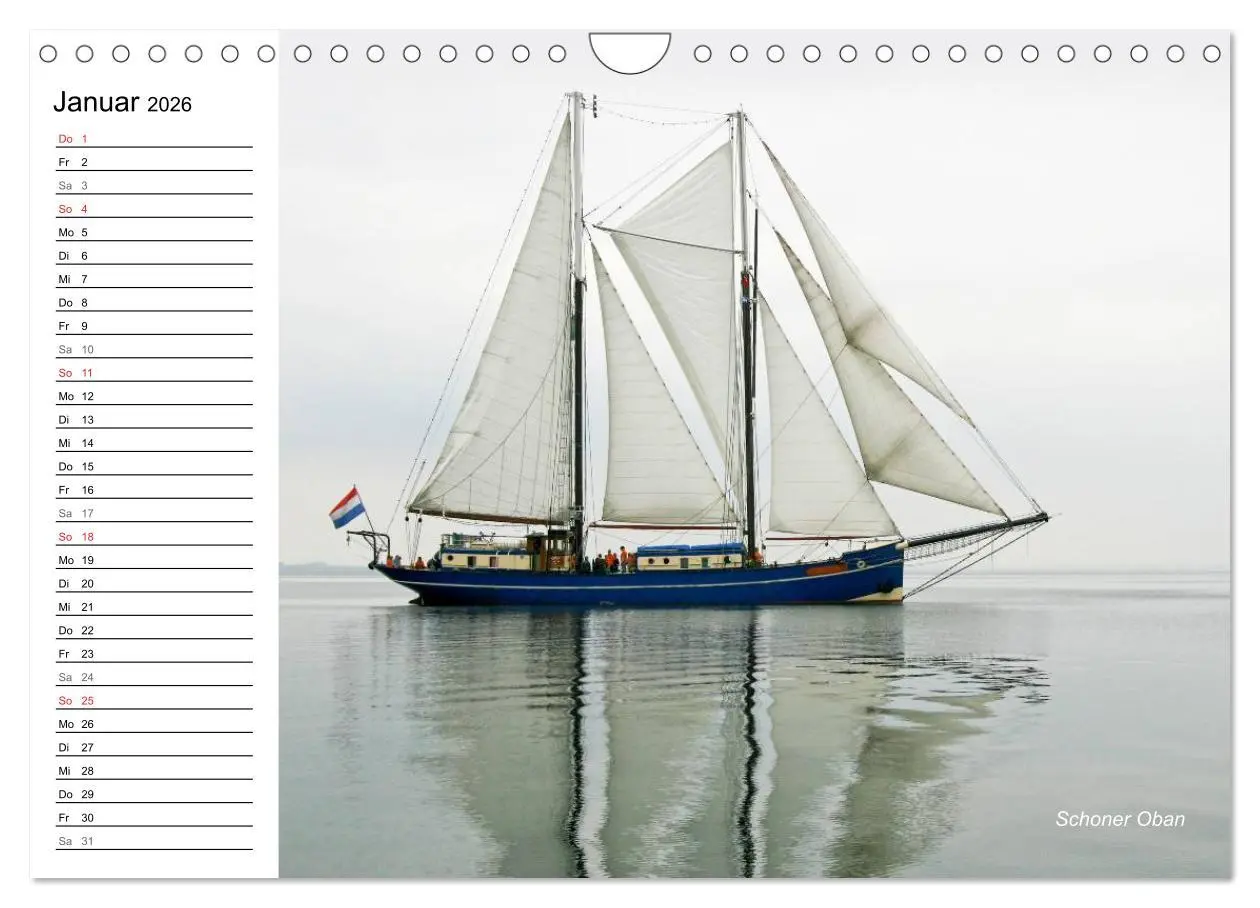 Bild: 9783457973530 | Traditionsschiffe auf der Ostsee (Wandkalender 2026 DIN A4 quer),...