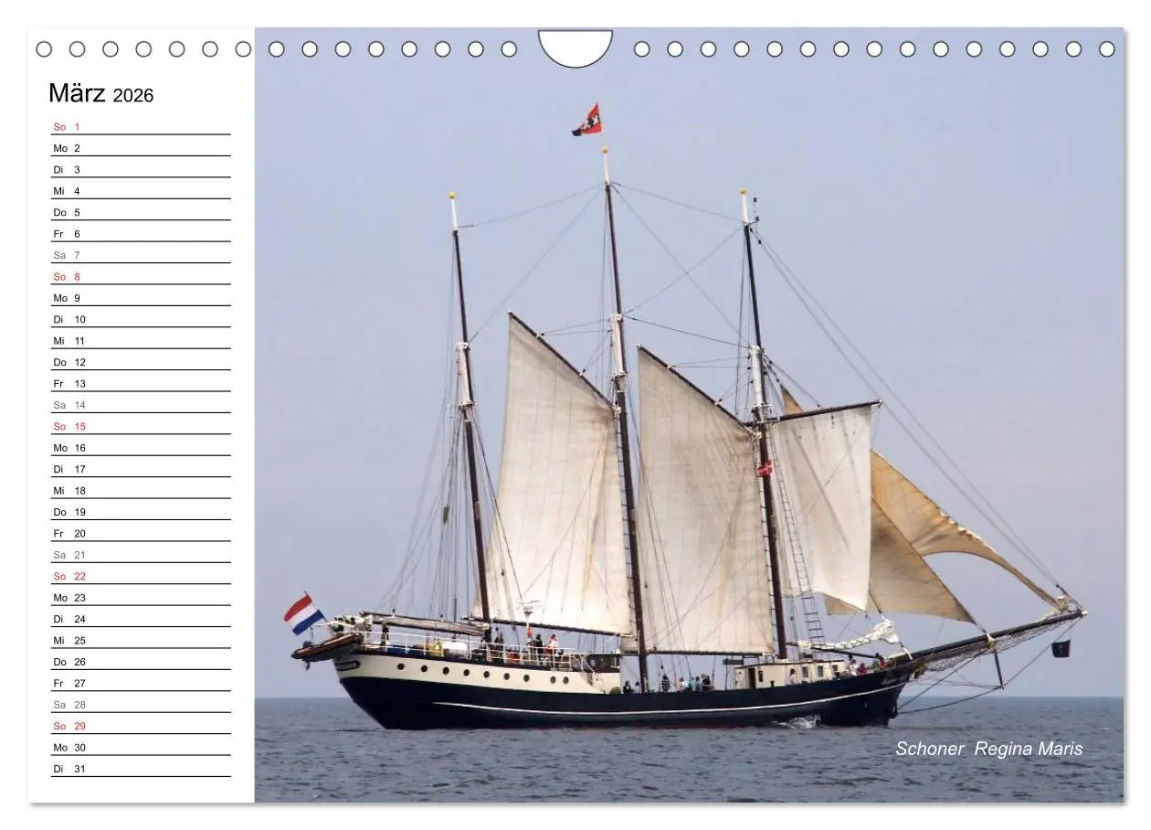 Bild: 9783457973530 | Traditionsschiffe auf der Ostsee (Wandkalender 2026 DIN A4 quer),...