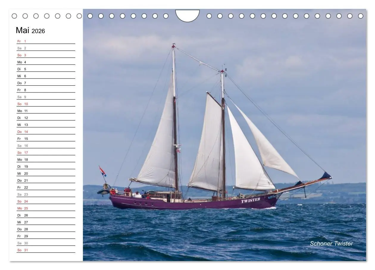 Bild: 9783457973530 | Traditionsschiffe auf der Ostsee (Wandkalender 2026 DIN A4 quer),...