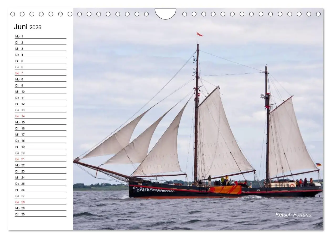 Bild: 9783457973530 | Traditionsschiffe auf der Ostsee (Wandkalender 2026 DIN A4 quer),...