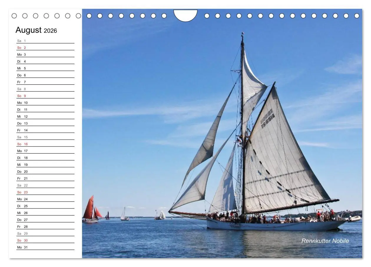 Bild: 9783457973530 | Traditionsschiffe auf der Ostsee (Wandkalender 2026 DIN A4 quer),...