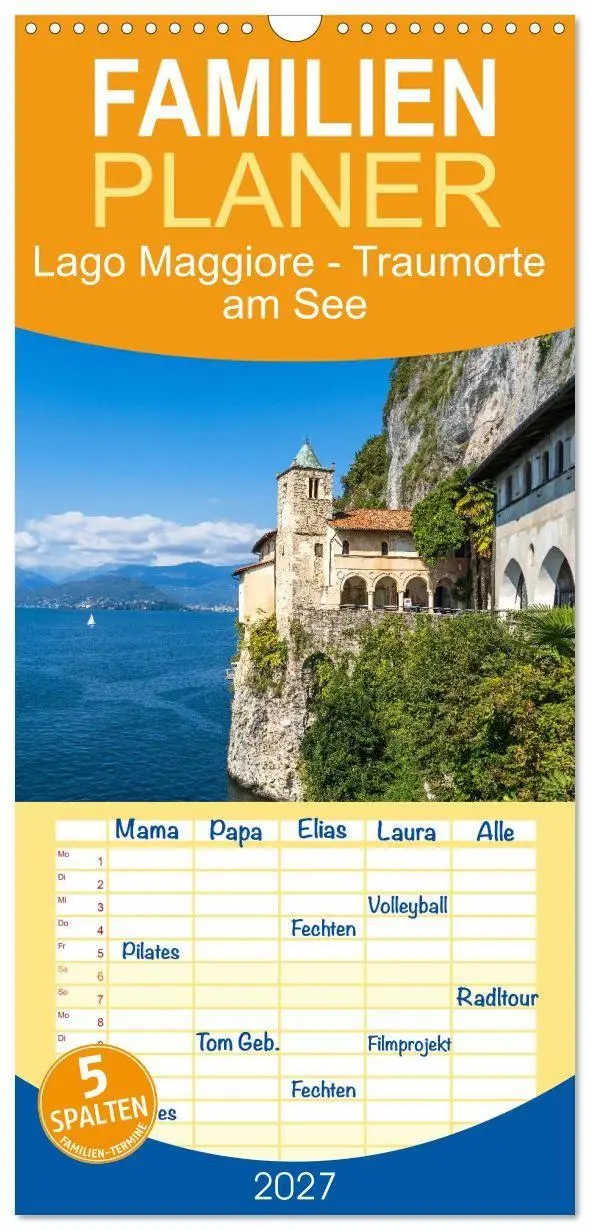 Cover: 9783516823530 | Familienplaner 2027 - Lago Maggiore - Traumorte am See mit 5...