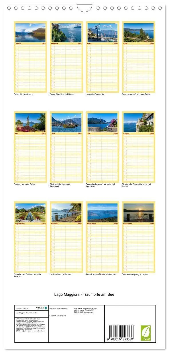 Bild: 9783516823530 | Familienplaner 2027 - Lago Maggiore - Traumorte am See mit 5...