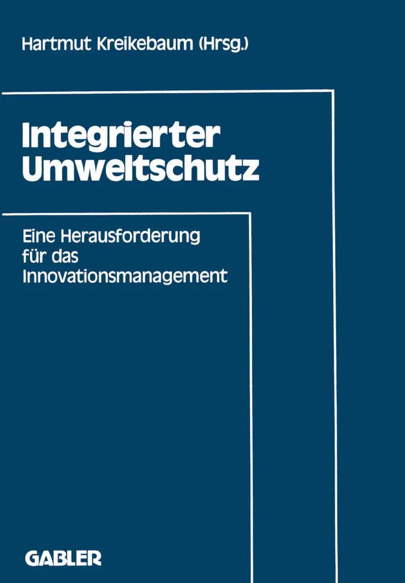 Cover: 9783409133630 | Integrierter Umweltschutz | Hartmut Kreikebaum | Taschenbuch | 194 S.