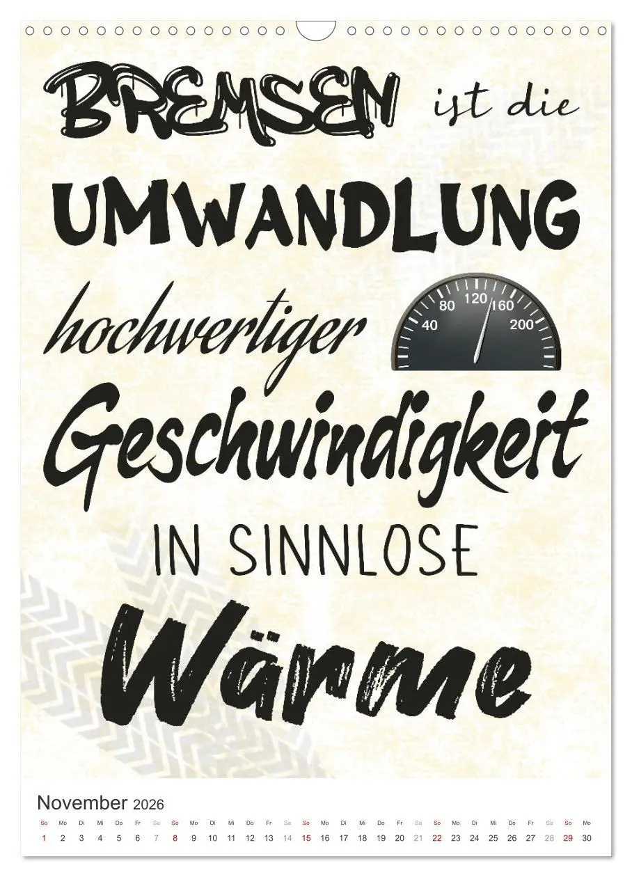 Bild: 9783516363630 | Coole Biker-Sprüche (Wandkalender 2026 DIN A3 hoch), CALVENDO...