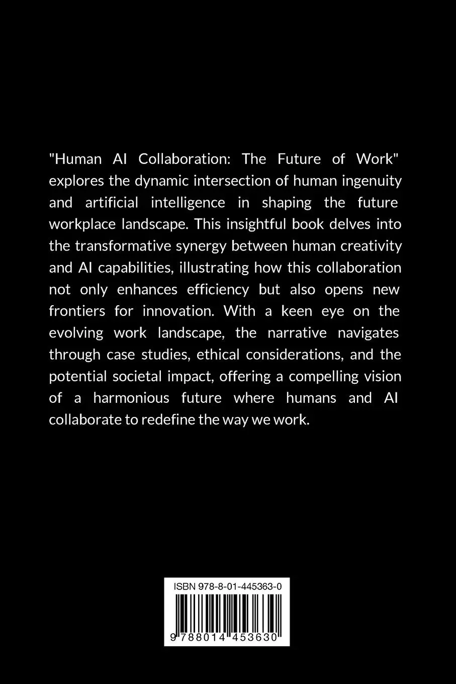 Rückseite: 9788014453630 | Human-AI Collaboration | The Future of Work | Emmy Wealth | Buch