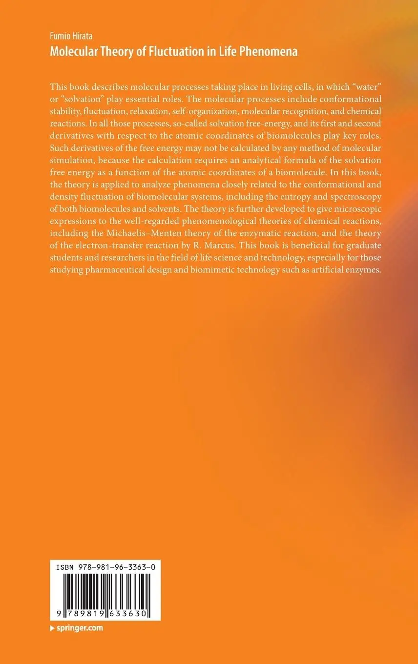 Rückseite: 9789819633630 | Molecular Theory of Fluctuation in Life Phenomena | Fumio Hirata | x