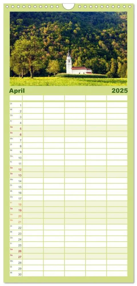 Bild: 9783457193730 | Familienplaner 2025 - Slowenische Landschaften mit 5 Spalten...