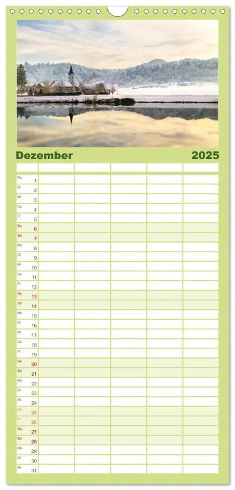 Bild: 9783457193730 | Familienplaner 2025 - Slowenische Landschaften mit 5 Spalten...