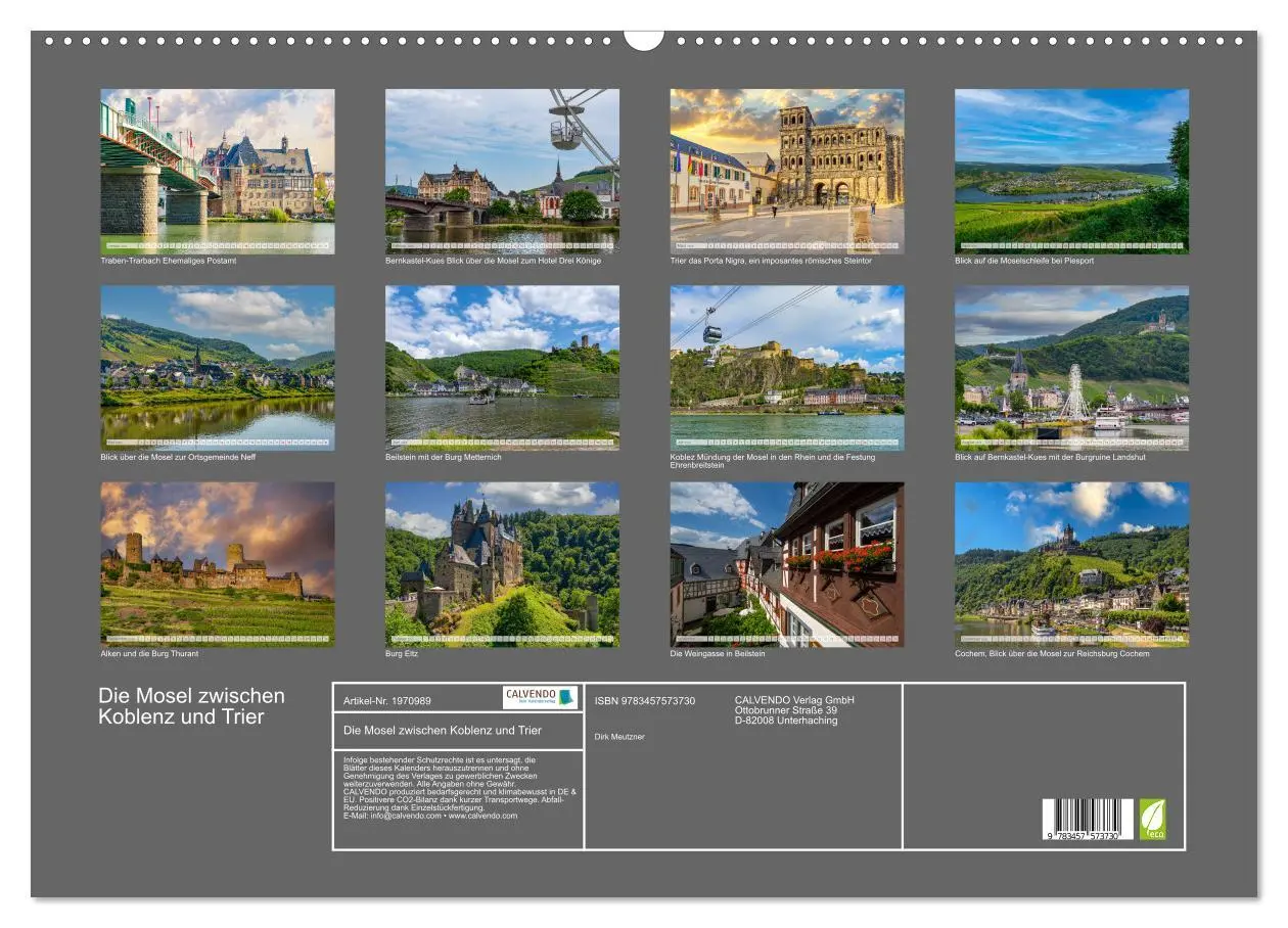 Bild: 9783457573730 | Die Mosel zwischen Koblenz und Trier (Wandkalender 2026 DIN A2...