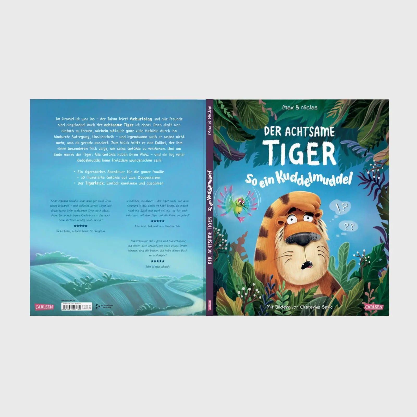 Bild: 9783551523730 | Der achtsame Tiger 2: So ein Kuddelmuddel | Max &amp; Niclas | Buch | 2025