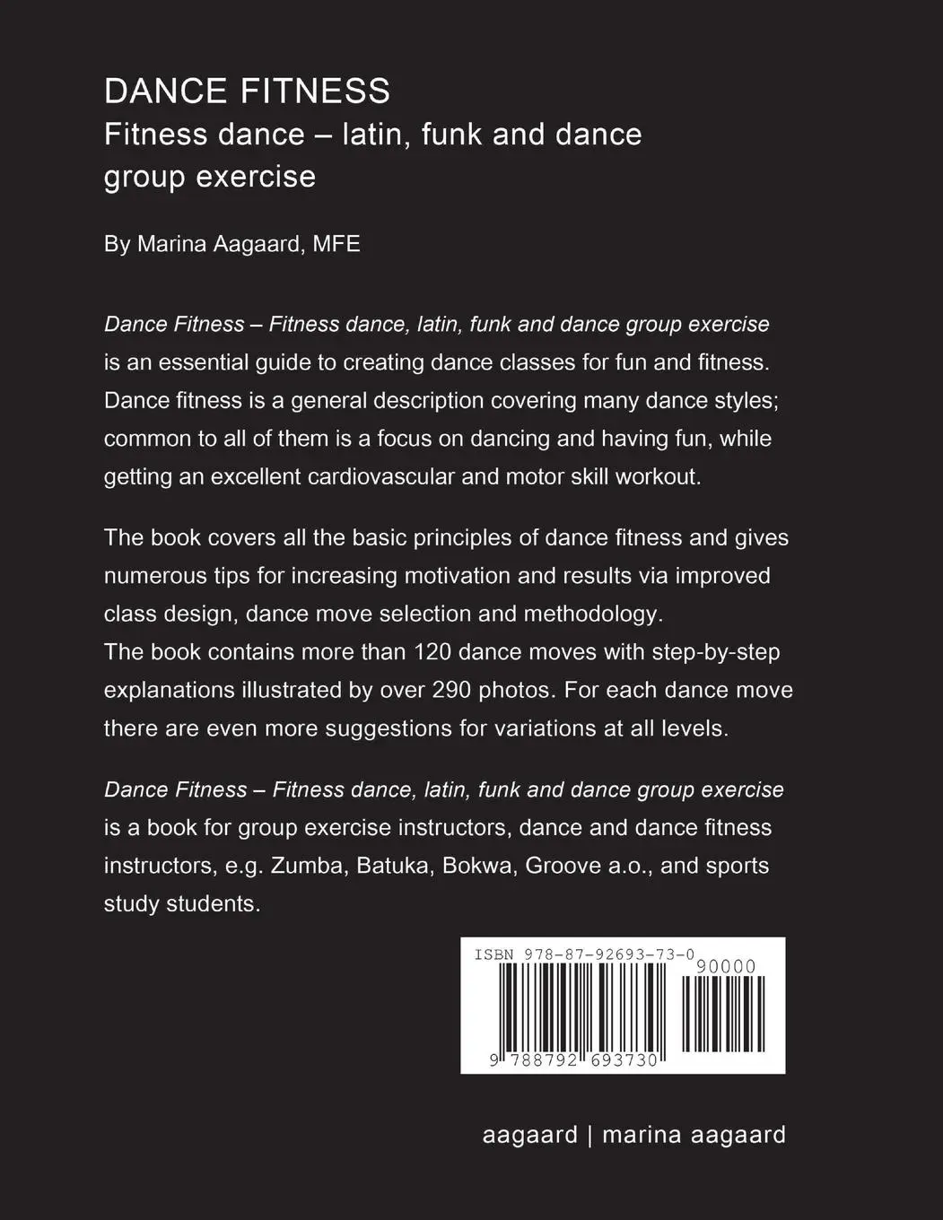 Rückseite: 9788792693730 | Dance Fitness | Marina Aagaard | Taschenbuch | Englisch | 2014