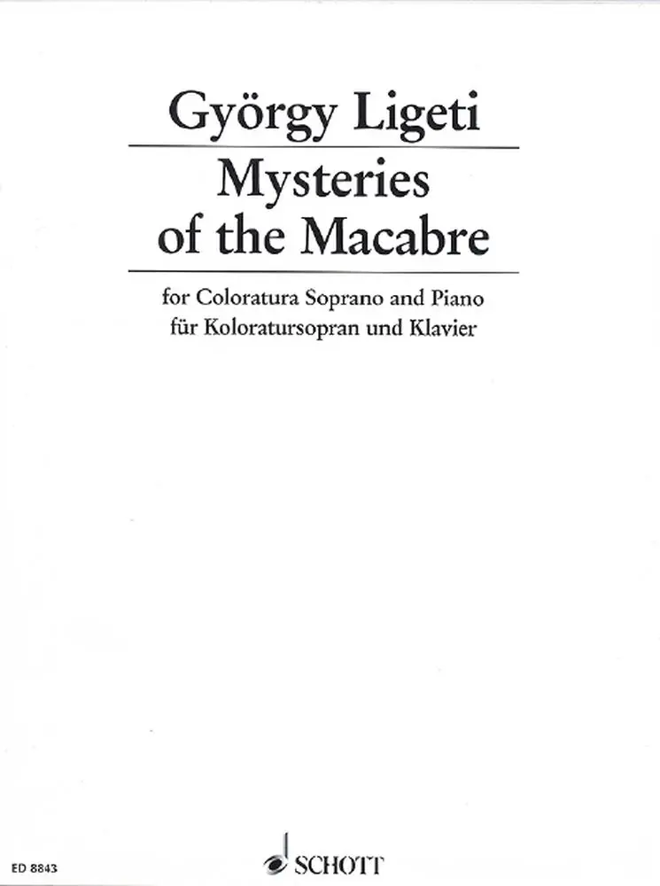 Cover: 9790001123730 | Mysteries of the Macabre | Three arias from the opera Le Grand Macabre