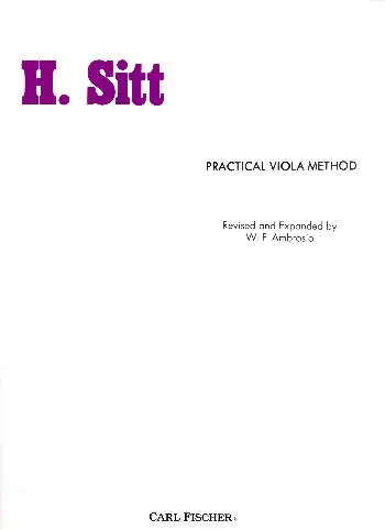 Cover: 9780825833830 | Practical Viola Method | Hans Sitt | Buch | Carl Fischer