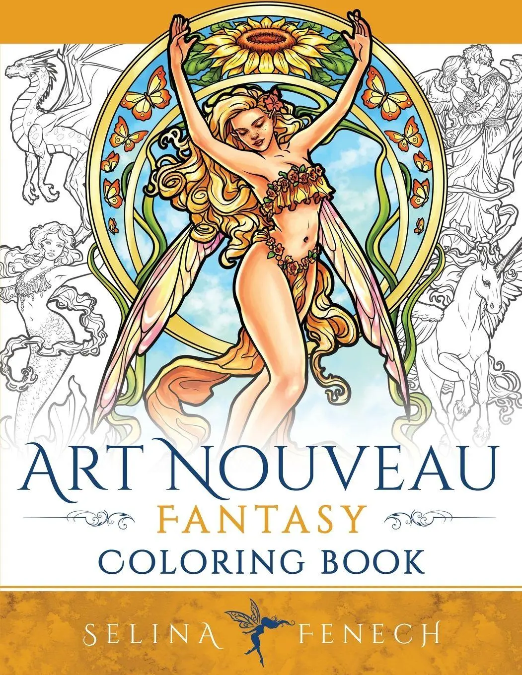 Cover: 9781923433830 | Art Nouveau Fantasy Coloring Book | Selina Fenech | Taschenbuch | 2026